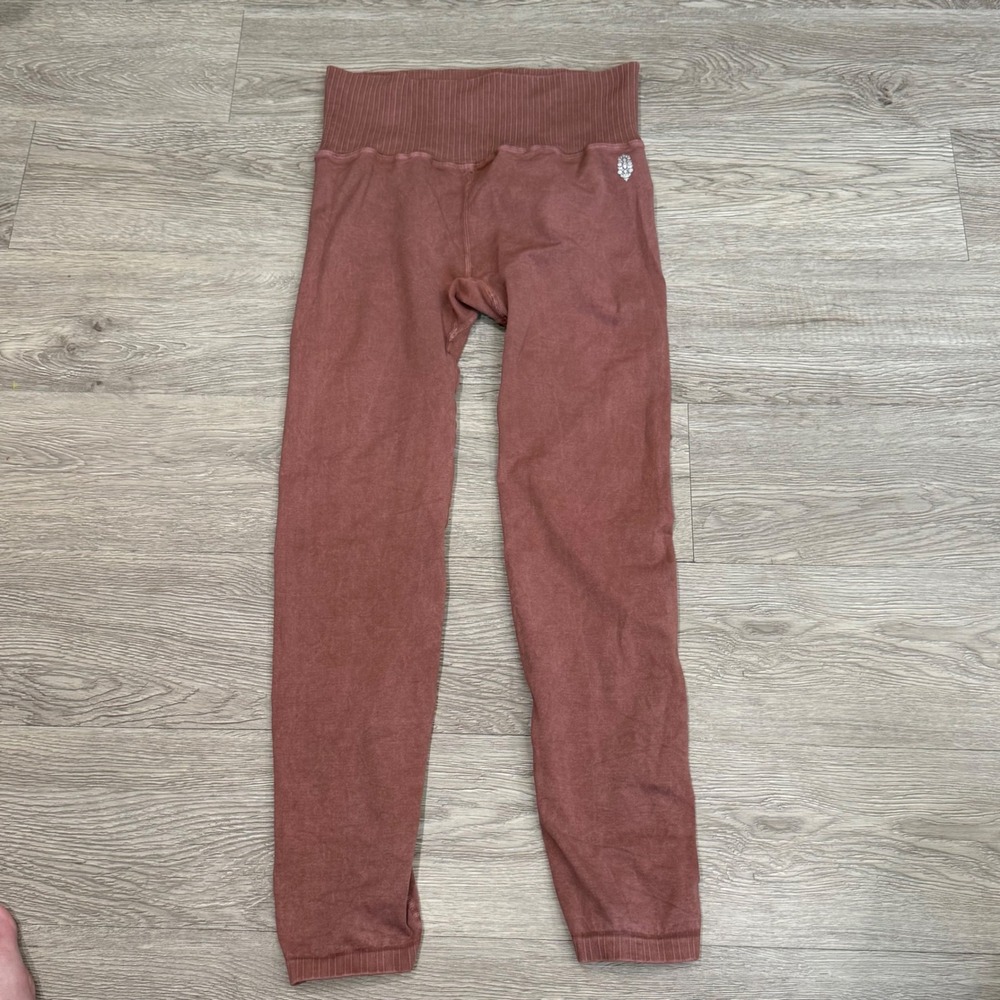 Free People FP Movement Good Karma High Rise Leggings Terracotta Clay Size L